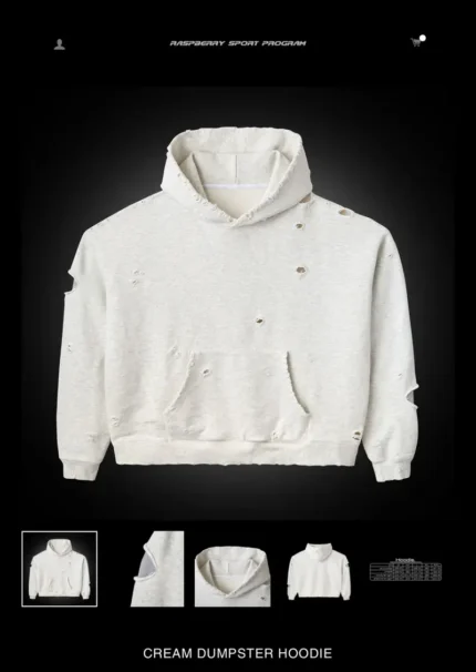 Raspberry Hills Cream Dumpster Hoodie